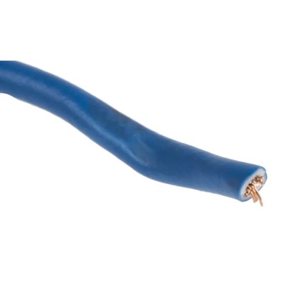 RS PRO Blue 1.5 mm² Hook Up Wire, 16 AWG, 27/0.25 mm Core Strands, 100 m Length, Polyvinyl Chloride Jacket, 750 V 902-8397