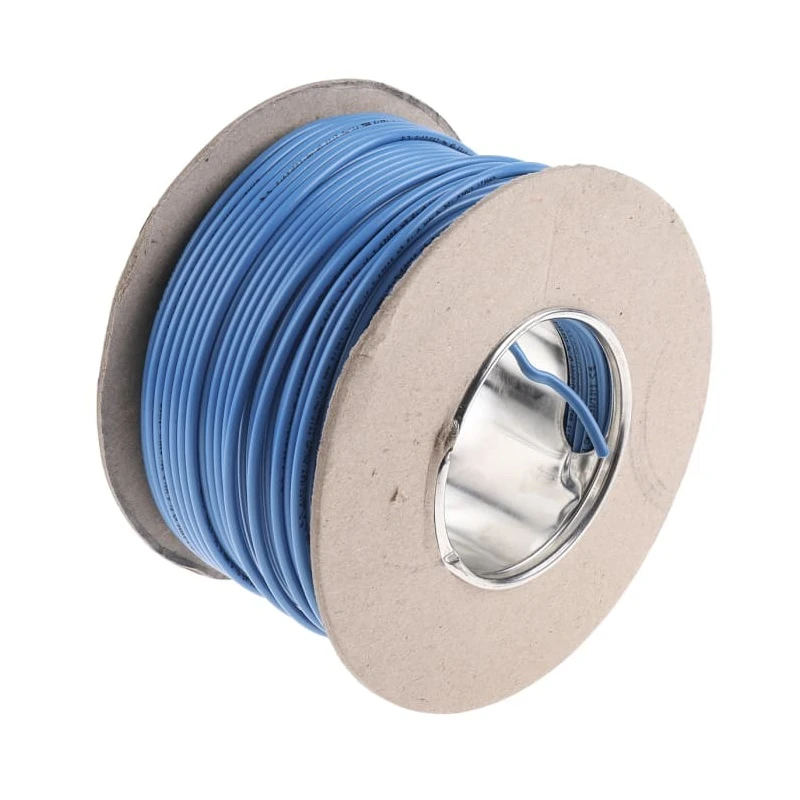 RS PRO Blue 2.5 mm² Hook Up Wire, 14 AWG, 45/0.25 mm Core Strands, 100 m Length, Polyvinyl Chloride Jacket, 750V 902-8417