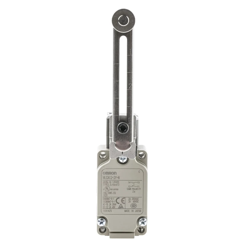 Omron WL Series Roller Lever Limit Switch, SPST Contact, IP67 Aluminium Housing, 10A, 500V AC WLCA12-2Y-N