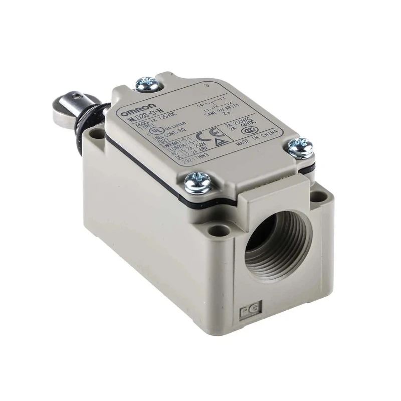 Omron WL Series Roller Plunger Limit Switch, SPST Contact, IP67, Aluminium Housing, 500V AC, 10A, Model WLD28-G-N