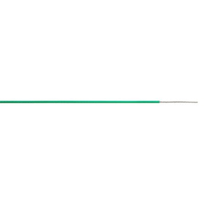 AXINDUS Green 0.22 mm² 24 AWG Hook Up Wire Polytetrafluoroethylene Insulated 250 m Voltage 250 V 200°C KZ0405V