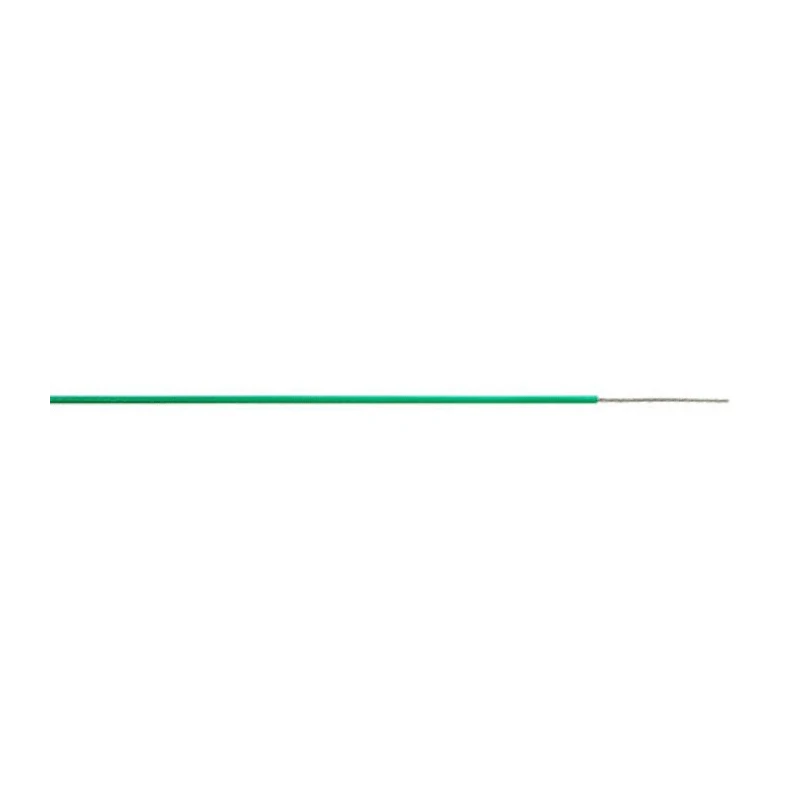 AXINDUS Green 0.22 mm² 24 AWG Hook Up Wire Polytetrafluoroethylene Insulated 250 m Voltage 250 V 200°C KZ0405V