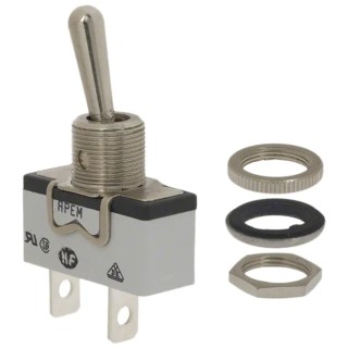 APEM Toggle Switch Panel Mount On-Off SPDT Solder Lug Terminal 24V dc 250V ac 631H/2K
