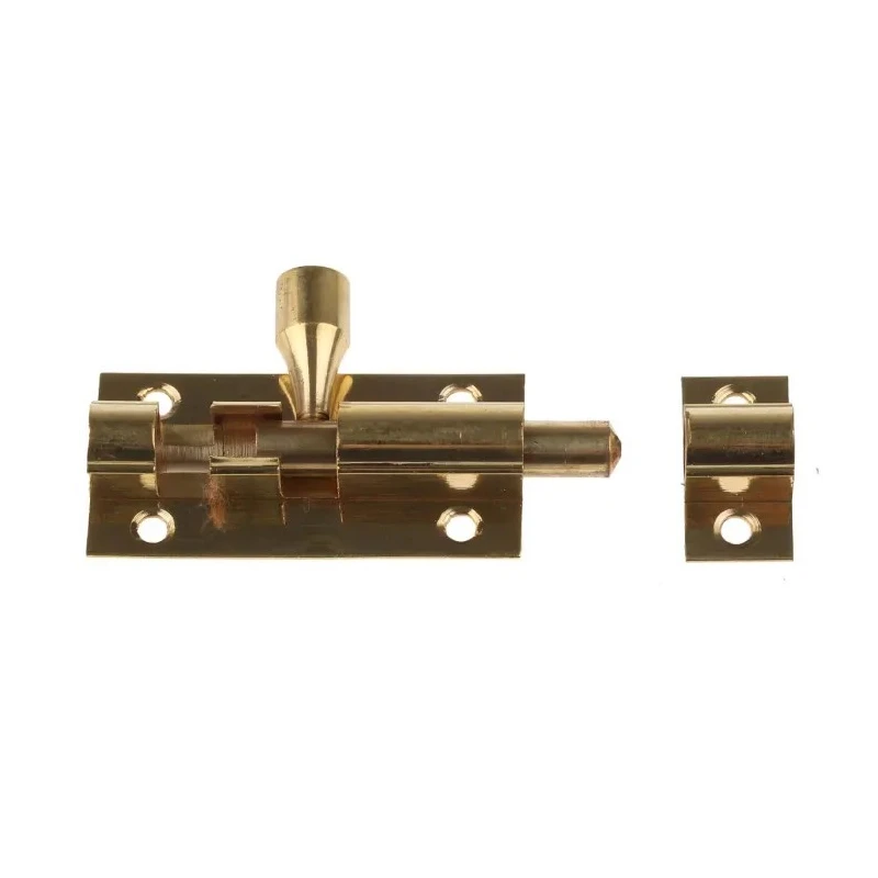 RS PRO Brass Barrel Door Bolt 50 mm 3 mm Mounting Hole Diameter 893-8650
