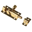 RS PRO Brass Barrel Door Bolt 50 mm 3 mm Mounting Hole Diameter 893-8650