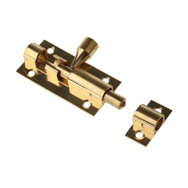 RS PRO Brass Barrel Door Bolt 50 mm 3 mm Mounting Hole Diameter 893-8650