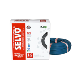 selvo-1-sq-mm-90-meter-pvc-insulated-multistrand-flame-retardant-blue-copper-cable-58450