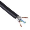 HARTING Cat6a Ethernet Cable Stranded, 50 m, Black Shielded PVC Jacket, 100V CAT6a