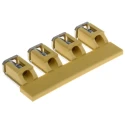 RS PRO Jumper Bar for Use with CDU 35 Terminal Block Yellow Polyamide 66 913-1320