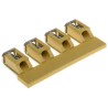 RS PRO Jumper Bar for Use with CDU 35 Terminal Block Yellow Polyamide 66 913-1320