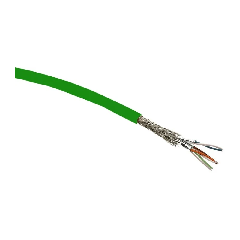 HARTING Cat5 Ethernet Cable 4 Core, Shielded Screened, Polyurethane Jacket, Green, 50 m, 2000V Cat5
