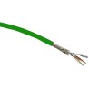 HARTING Cat5 Ethernet Cable 4 Core, Shielded Screened, Polyurethane Jacket, Green, 50 m, 2000V Cat5