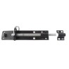 RS PRO Steel Padlockable Epoxy Black Door Bolt 200 mm 893-8685