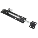 RS PRO Steel Padlockable Epoxy Black Door Bolt 200 mm 893-8685