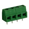 RS PRO 4-Contact 5 mm Pitch PCB Terminal Block, 1 Row, Polyamide, Green, Screw Connection, 300V 10A 897-0856