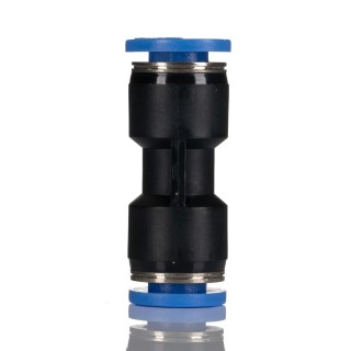 RS PRO Polyoxymethylene Pneumatic Fitting Push-in 8 mm to Push-in 8 mm, Nickel Plated, Max Pressure 10 bar 916-0877