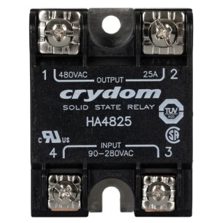 Crydom HA Series Solid State Relay Panel Mount, 25A Load Current, 530V AC Load, 280V Control Voltage HA4825