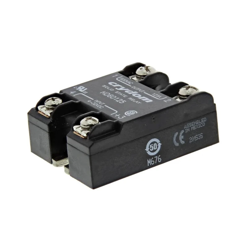 Crydom HA AND HD Series Solid State Relay, Panel Mount, 125A Load Current, 660V AC Load Voltage, 32V Control Voltage HD60125