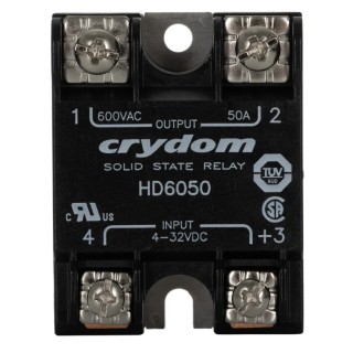 Crydom HD60 Series Solid State Relay 50 A Load 660 V AC Load Panel Mount 