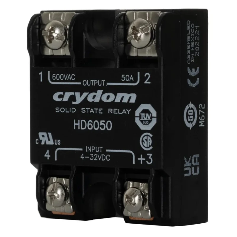 Crydom HD60 Series Solid State Relay 50 A Load 660 V AC Load Panel Mount 