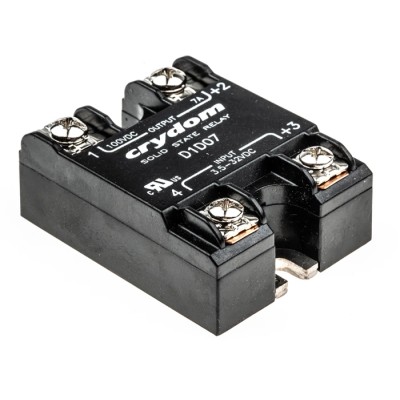 Crydom Solid State Relay 1-DC Series Panel Mount 7A Load 100V Load 32V Control D1D07