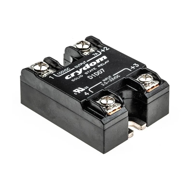 Crydom Solid State Relay 1-DC Series Panel Mount 7A Load 100V Load 32V Control D1D07