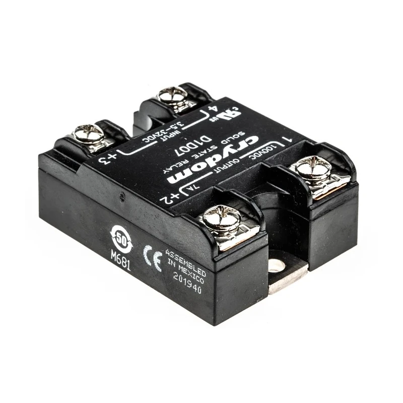 Crydom Solid State Relay 1-DC Series Panel Mount 7A Load 100V Load 32V Control D1D07