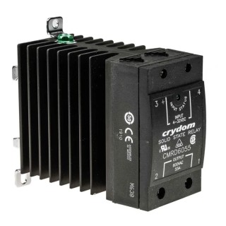 Crydom Solid State Relay 55 A Load, 660 V Load, DIN Rail Mount, 32V Control CMRD60