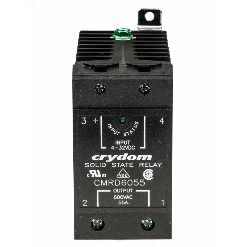 Crydom Solid State Relay 55 A Load, 660 V Load, DIN Rail Mount, 32V Control CMRD60