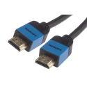 RS PRO 3 m High Speed Male HDMI to Male HDMI Cable, Polyvinyl Chloride Jacket, Blue 913-4859