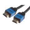 RS PRO 3 m High Speed Male HDMI to Male HDMI Cable, Polyvinyl Chloride Jacket, Blue 913-4859
