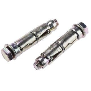 RS PRO Carbon Steel Shield Anchor Loose Bolt M12 x 75 mm Passivated Zinc Plated 908-6927