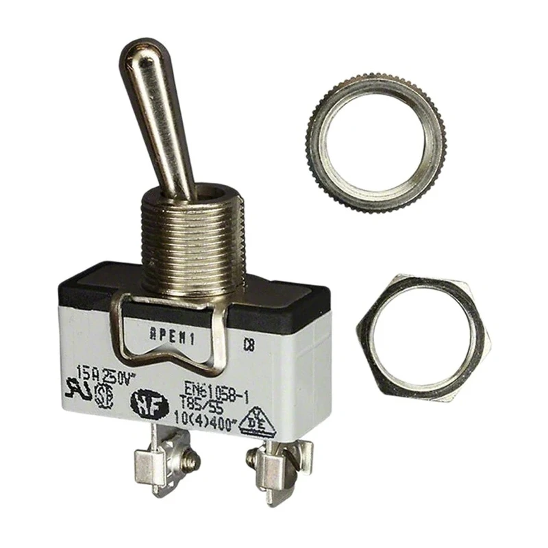 APEM Panel Mount Toggle Switch On-On SPDT Screw Terminal 24 V dc 400 V ac 635H