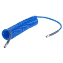 RS PRO 4 m Blue Polyurethane Recoil Hose, 10 mm OD, 6.5 mm ID, 10 bar Pressure, Operating Temperature -20 °C to 65 917-2347
