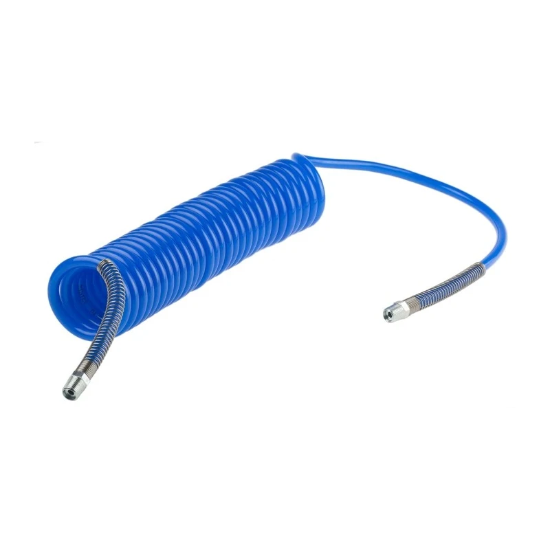 RS PRO 4 m Blue Polyurethane Recoil Hose, 10 mm OD, 6.5 mm ID, 10 bar Pressure, Operating Temperature -20 °C to 65 917-2347
