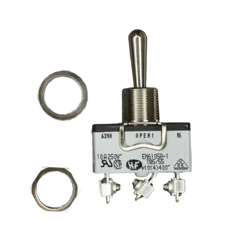 APEM Panel Mount Toggle Switch On-Off-On SPDT Screw Terminal 24 V dc 400 V ac 639H