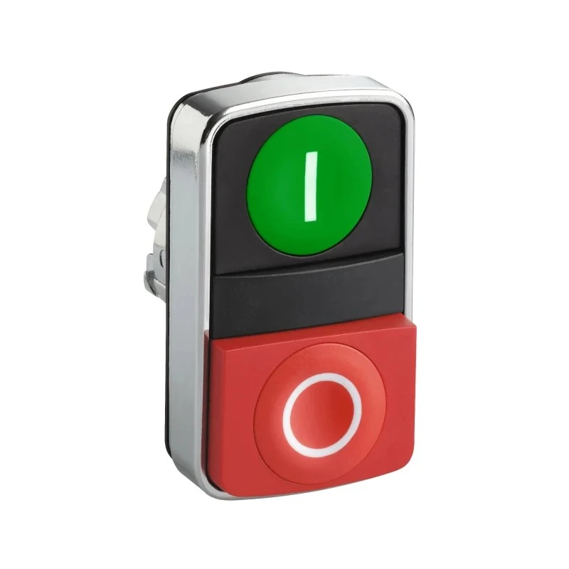 Schneider Electric Harmony XB4 Series Green, Red Momentary Push Button Head 22 mm Cutout IP67 IP69K ZB4BL7341