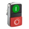 Schneider Electric Harmony XB4 Series Green, Red Momentary Push Button Head 22 mm Cutout IP67 IP69K ZB4BL7341