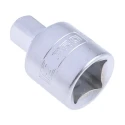 RS PRO 3/8 To 1/4 in Square Drive Chrome Vanadium Steel Mirror Finish Socket Adapter 912-5410
