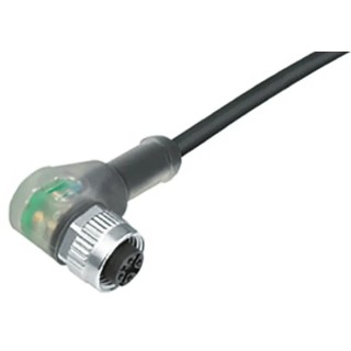 binder Female 4 way M12 Right Angle to Unterminated Sensor Actuator Cable 30V 5m 79 3436 33 04