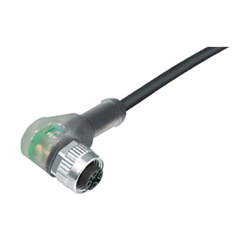 binder Female 4 way M12 Right Angle to Unterminated Sensor Actuator Cable 30V 5m 79 3436 33 04