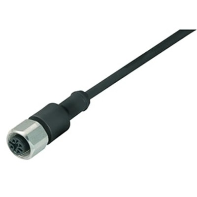 binder Female 3 Way M12 Straight to Unterminated Sensor Actuator Cable 5m 250V Series 763 79 3430 55 04