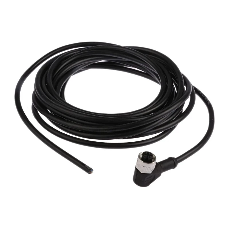 binder Sensor Actuator Cable Female 4 Way M12 Right Angle to Unterminated Free End 25V 5m 79 3434 17 04