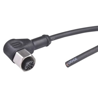 binder Female 3 Way M12 Right Angle to Unterminated Sensor Actuator Cable 5 m 79 3434 52 04