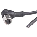 binder Sensor Actuator Cable Female 5-Way M12 Right Angle to Unterminated M12 x 1, 5 m 79 3444 52 05