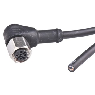 binder Sensor Actuator Cable Female 5-Way M12 Right Angle to Unterminated M12 x 1, 5 m 79 3444 52 05