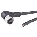 binder Sensor Actuator Cable Female 5 Way M12 Right Angle to Unterminated 5 m 79 3444 55 05