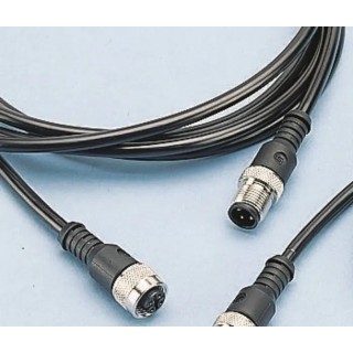 binder Male 4 Way Straight to Female Straight Sensor Actuator Cable 250V 2m Polyurethane Jacket 79 5001 20 04