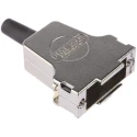 TE Connectivity FMK Series Die Cast Zinc Straight D-Sub Backshell 15 Way Strain Relief FMK2G / 1727040098