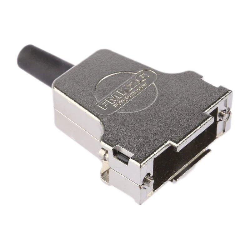TE Connectivity FMK Series Die Cast Zinc Straight D-Sub Backshell 15 Way Strain Relief FMK2G / 1727040098